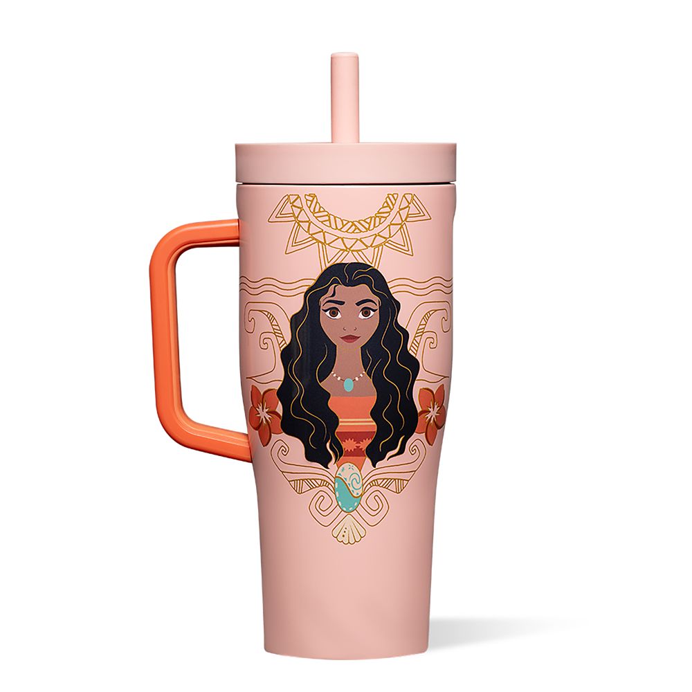 Rakuten - 【取寄せ】 ディズニー Disney US公式商品 プリンセス モアナと伝説の海 モアナ ワイアリキ ストロー カップ コップ 食器 クルーザー 自転車 おもちゃ 玩具 ストロー付き Tシャツ 服 ステンレス製 コークシクル タンブラー [並行輸入品] Moana Stainless Steel Cruiser