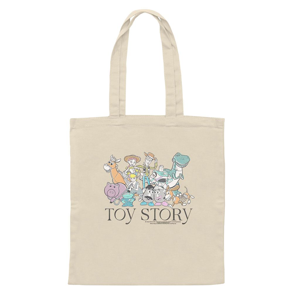 Rakuten - 【取寄せ】 ディズニー Disney US公式商品 トイストーリー トートバッグ バック 鞄 かばん 手提げ おもちゃ キャンバス [並行輸入品] Toy Story Canvas Tote グッズ ストア プレゼント ギフト 誕生日 人気