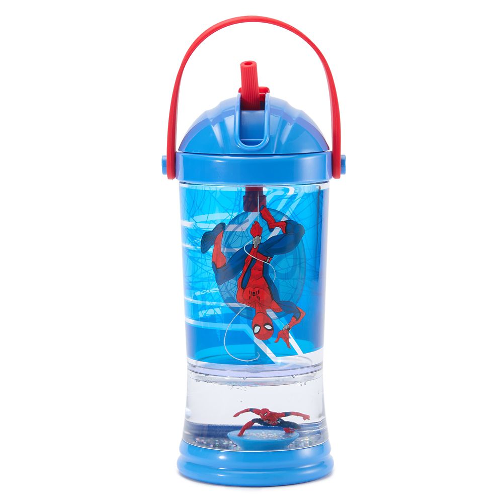 Rakuten - 【取寄せ】 ディズニー Disney US公式商品 スパイダーマン 子供 キッズ 女の子 男の子 水筒 ウォーターボトル スノーグローブ 置物 フィギュア 地球儀 球 グローブ ボトル [並行輸入品] Spider-Man Snow Globe Water Bottle for Kids グッズ ストア プレゼント ギフト