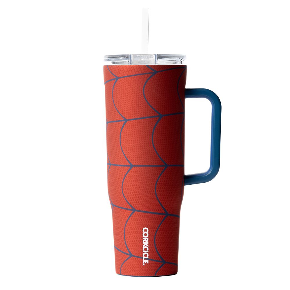 Rakuten - 【取寄せ】 ディズニー Disney US公式商品 スパイダーマン ストロー カップ コップ 食器 クルーザー 自転車 おもちゃ 玩具 ストロー付き Tシャツ 服 ステンレス製 コークシクル タンブラー [並行輸入品] Spider-Man Stainless Steel Cruiser Cup with Straw by Corkcic