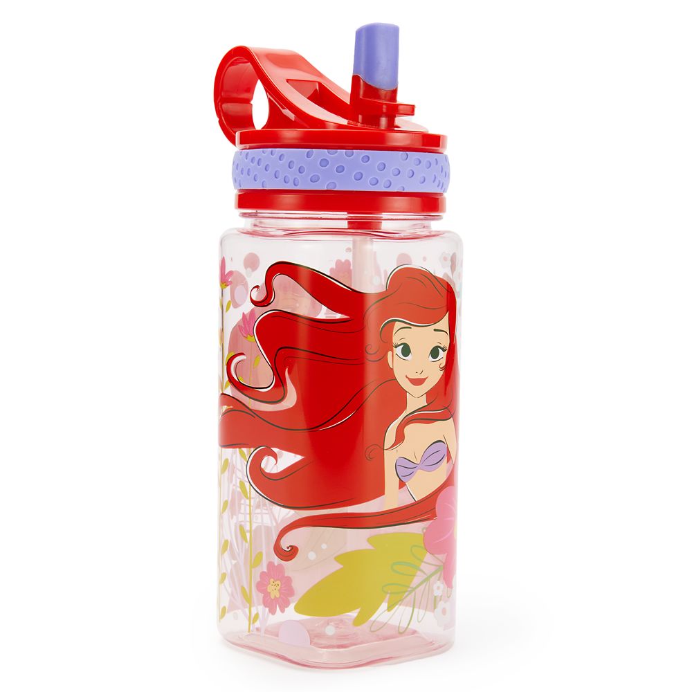 Rakuten - 【取寄せ】 ディズニー Disney US公式商品 リトルマーメイド アリエル Ariel プリンセス 水筒 ウォーターボトル ストロー ボトル 450ml [並行輸入品] Ariel 16 oz. Water Bottle with Built-In Straw ? The Little Mermaid グッズ ストア プレゼント ギフト 誕生日 人