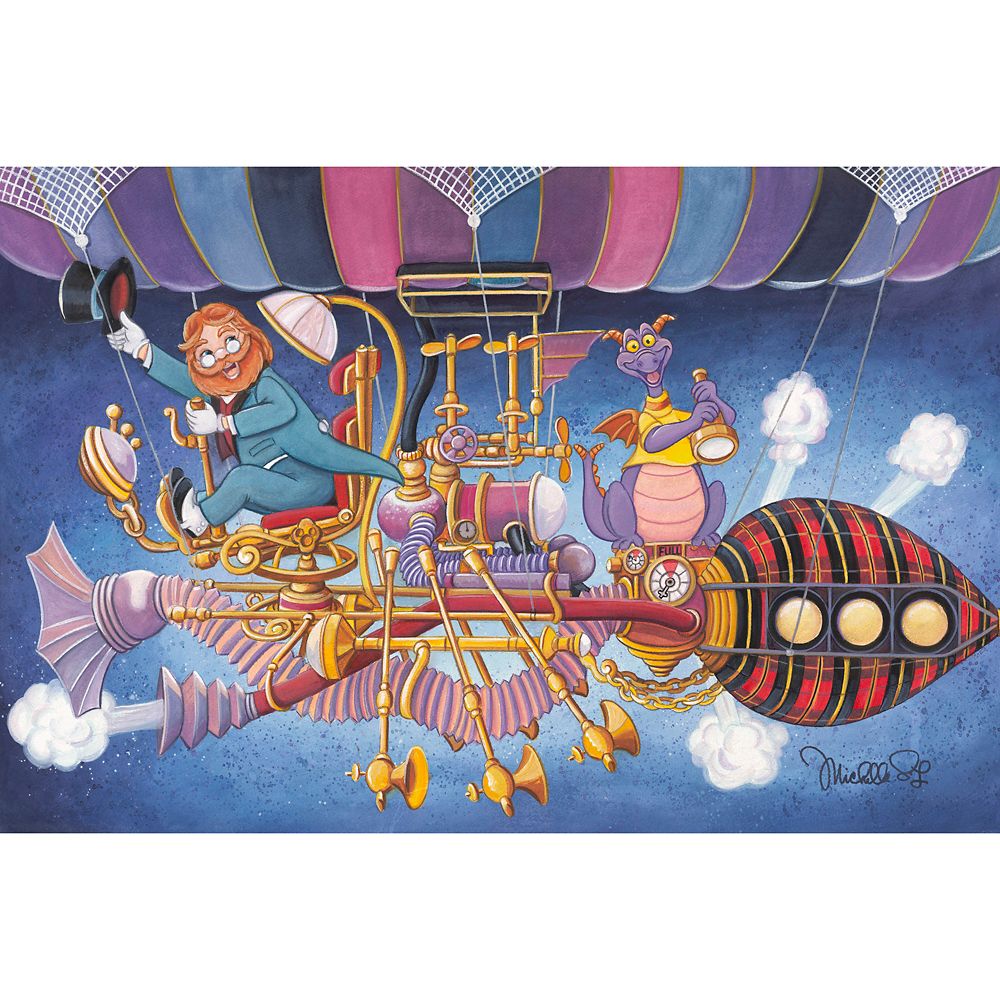 Rakuten - 【取寄せ】 ディズニー Disney US公式商品 ドリーム フィグメント ドラゴン エプコット 限定版 限定 キャンバス キャンバスアート 絵画 絵 アート インテリア 壁 装飾 デザイン [並行輸入品] Figment ”Finding Dreams” Gallery Wrapped Canvas by Michelle St.Lauren