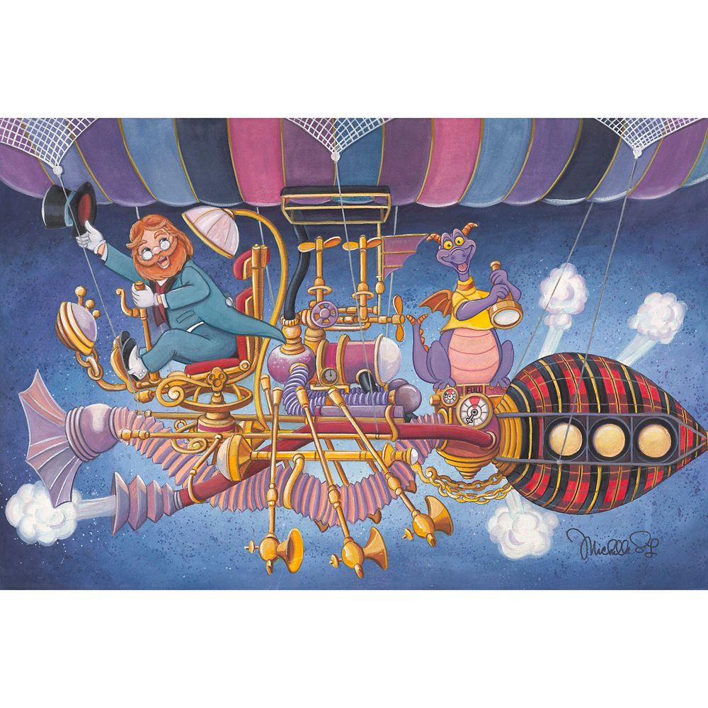 Rakuten - 【取寄せ】 ディズニー Disney US公式商品 ドリーム フィグメント ドラゴン エプコット サイン 限定版 標識 標示 限定 キャンバス キャンバスアート 絵画 絵 アート インテリア 壁 装飾 デザイン [並行輸入品] Figment ”Finding Dreams” Gallery Wrapped Canvas by M