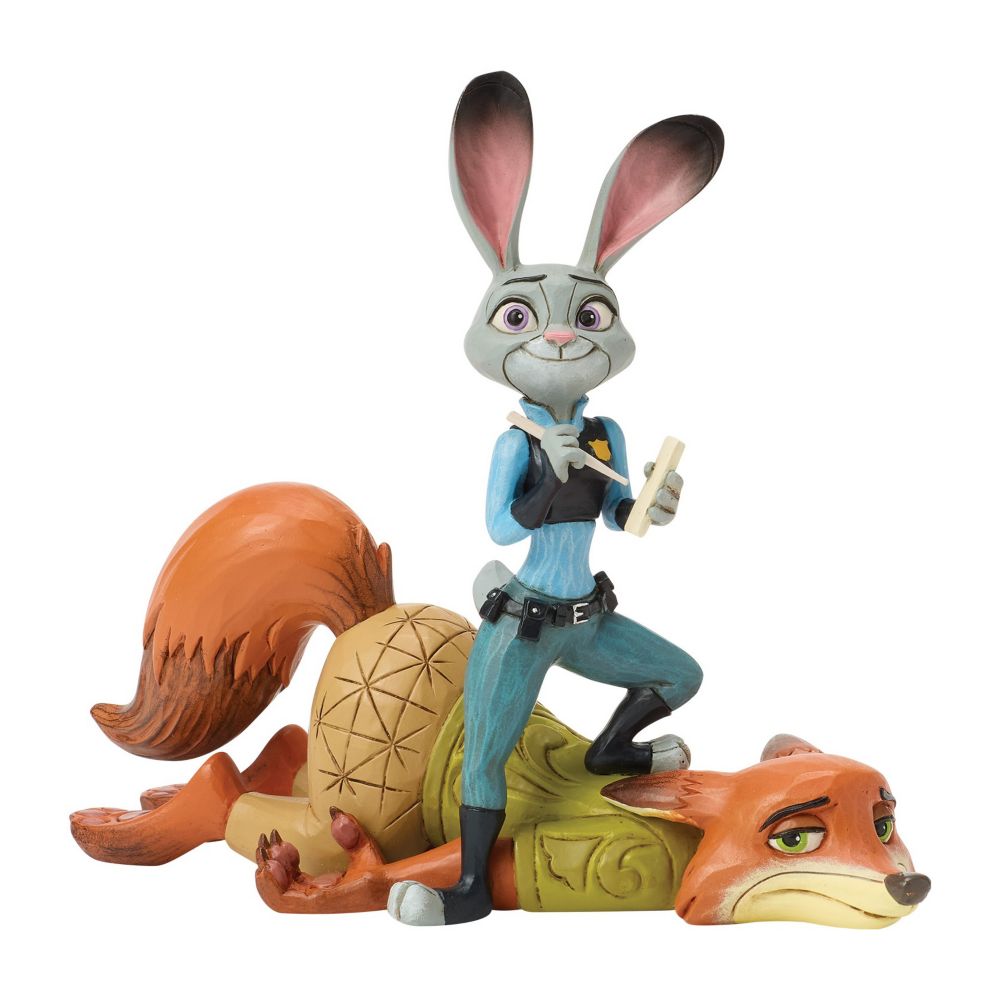 乐天商城 - 【取寄せ】 ディズニー Disney US公式商品 ズートピア Zootopia ジュディーホップス ジュディ ニック ニックワイルド きつね 狐 キツネ zootopia 置物 フィギュア ジムショア 人形 おもちゃ [並行輸入品] Judy Hopps and Nick Wilde ''It's Called a Hustle， Sweethear