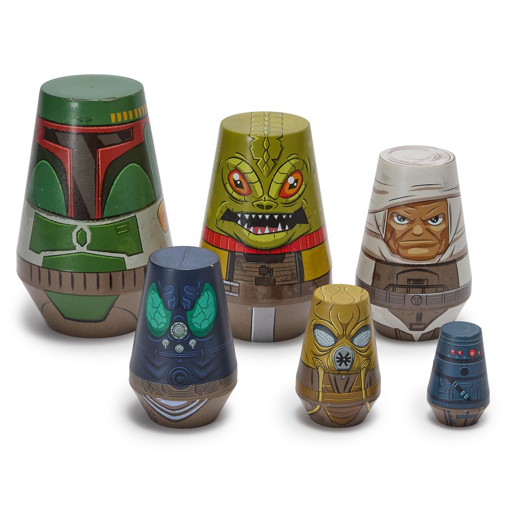 樂天商城 - 【取寄せ】 ディズニー Disney US公式商品 スターウォーズ ギャラクシーエッジ バウンティハンター 賞金稼ぎ ボーン ボウン セット 人形 ドール フィギュア おもちゃ [並行輸入品] Bounty Hunter Nesting Doll Set ? Star Wars: Galaxy's Edge グッズ ストア プレゼン