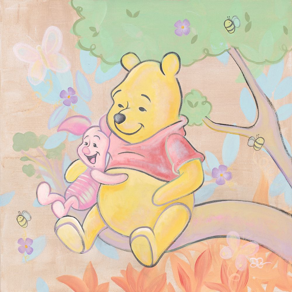 乐天商城 - 【取寄せ】 ディズニー Disney US公式商品 くまのプーさん ぷーさん プーさん pooh ピグレット 限定版 限定 キャンバス キャンバスアート 絵画 絵 アート インテリア 壁 装飾 デザイン [並行輸入品] Winnie the Pooh and Piglet ''Beary Favorite Day'' Gallery Wrapped