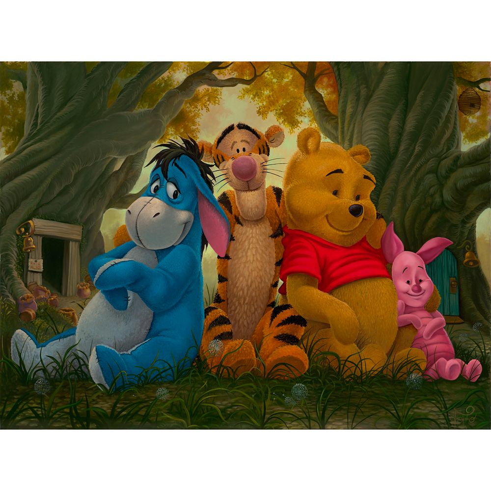 Graphic - 【取寄せ】 ディズニー Disney US公式商品 くまのプーさん ぷーさん プーさん pooh 限定版 限定 80cm 60cm キャンバス [並行輸入品] Winnie the Pooh and Pals ''Pooh and His Pals'' Canvas Artwork by Jared Franco ? 24'' x 32'' ? Limited Edition グッズ ストア