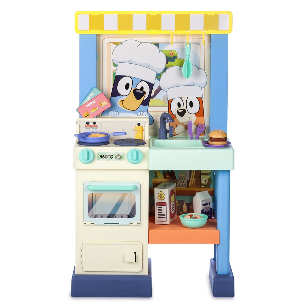 Rakuten - 【取寄せ】 ディズニー Disney US公式商品 ブルーイ おもちゃ 玩具 トイ セット キッチン 台所 [並行輸入品] Bluey: Cook With Chef Bluey Kitchen Play Set グッズ ストア プレゼント ギフト 誕生日 人気