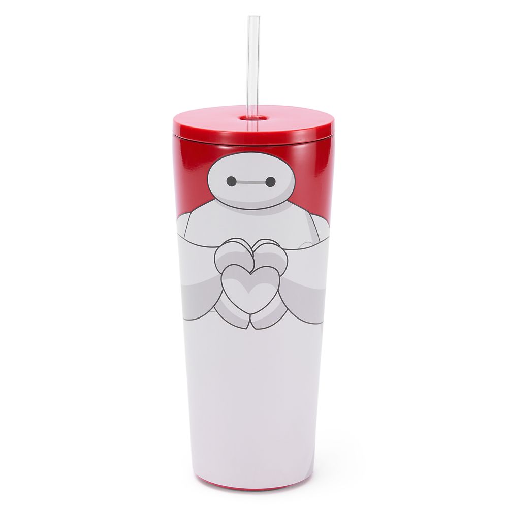 乐天商城 - 【取寄せ】 ディズニー Disney US公式商品 ベイマックス baymax ビッグヒーロー6 Baymax タンブラー カップ 水筒 コップ 食器 ストロー ストロー付き Tシャツ 服 ステンレス製 マックス [並行輸入品] Baymax 22 oz. Stainless Steel Tumbler with Straw ? Big Hero 6