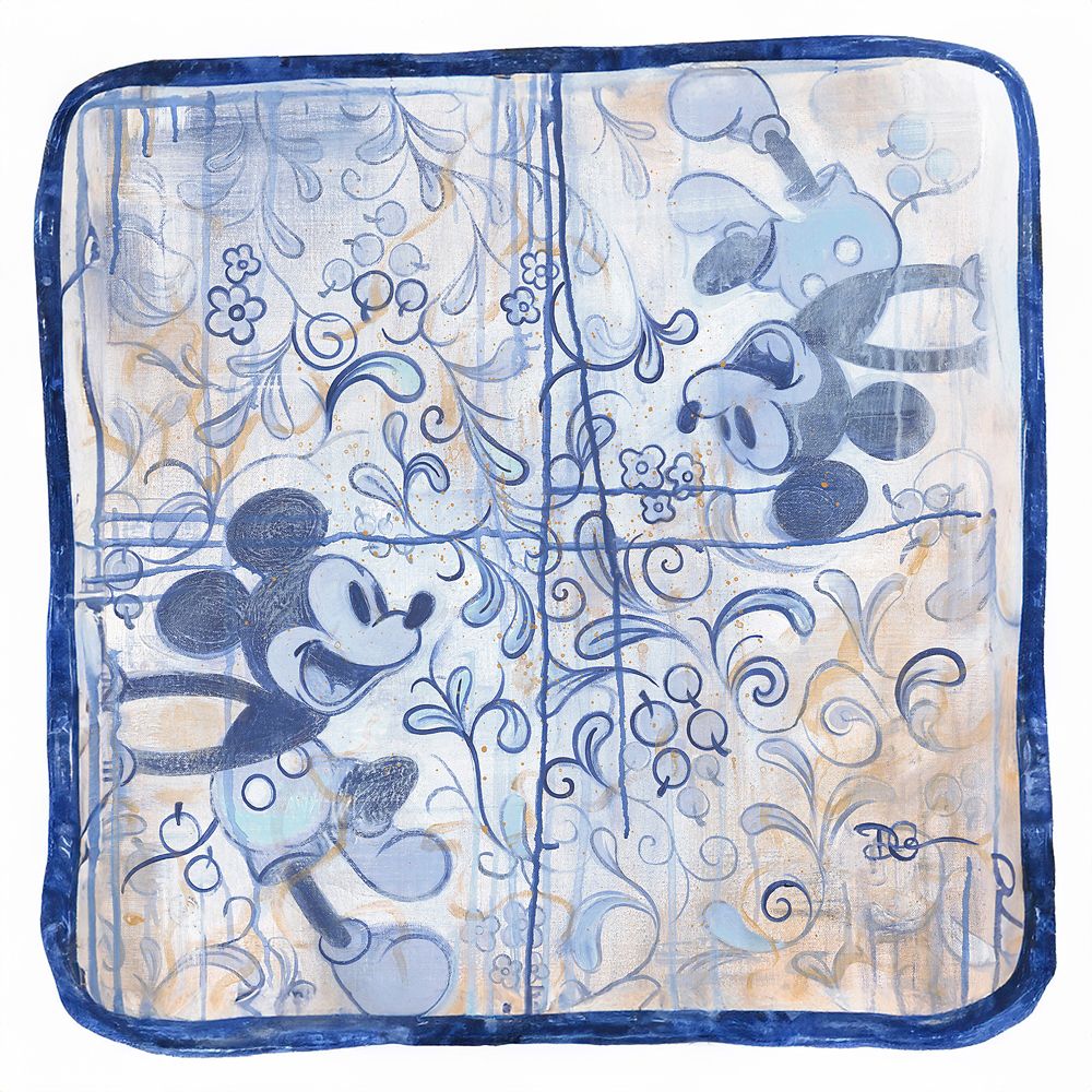 Rakuten - 【取寄せ】 ディズニー Disney US公式商品 ミッキーマウス ミッキー セラミック製 限定版 限定 キャンバス キャンバスアート 絵画 絵 アート インテリア 壁 装飾 デザイン [並行輸入品] Mickey Mouse ''CeraMic Mouse'' Gallery Wrapped Canvas by Dom Corona ? Limit