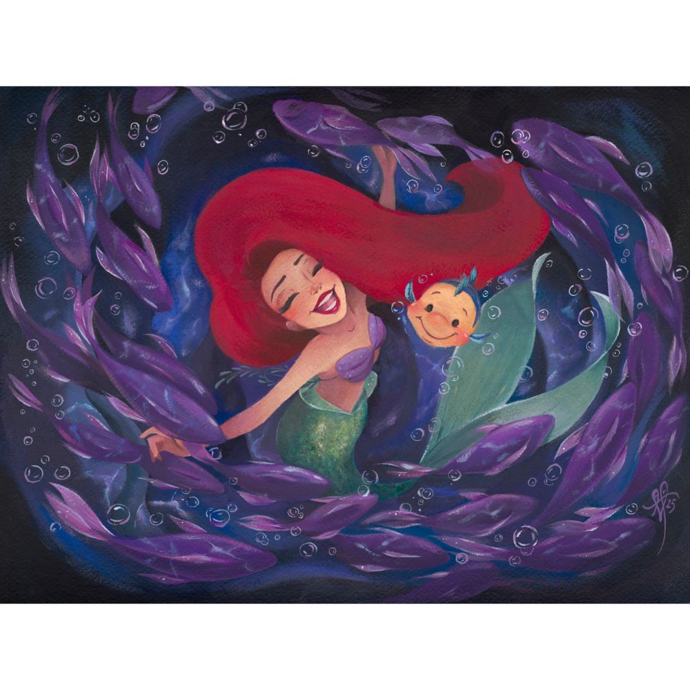 Disney　アリエルとエリックの限定アート作品 Disney アリエルとエリックの限定アート作品の通販はau PAY マーケット