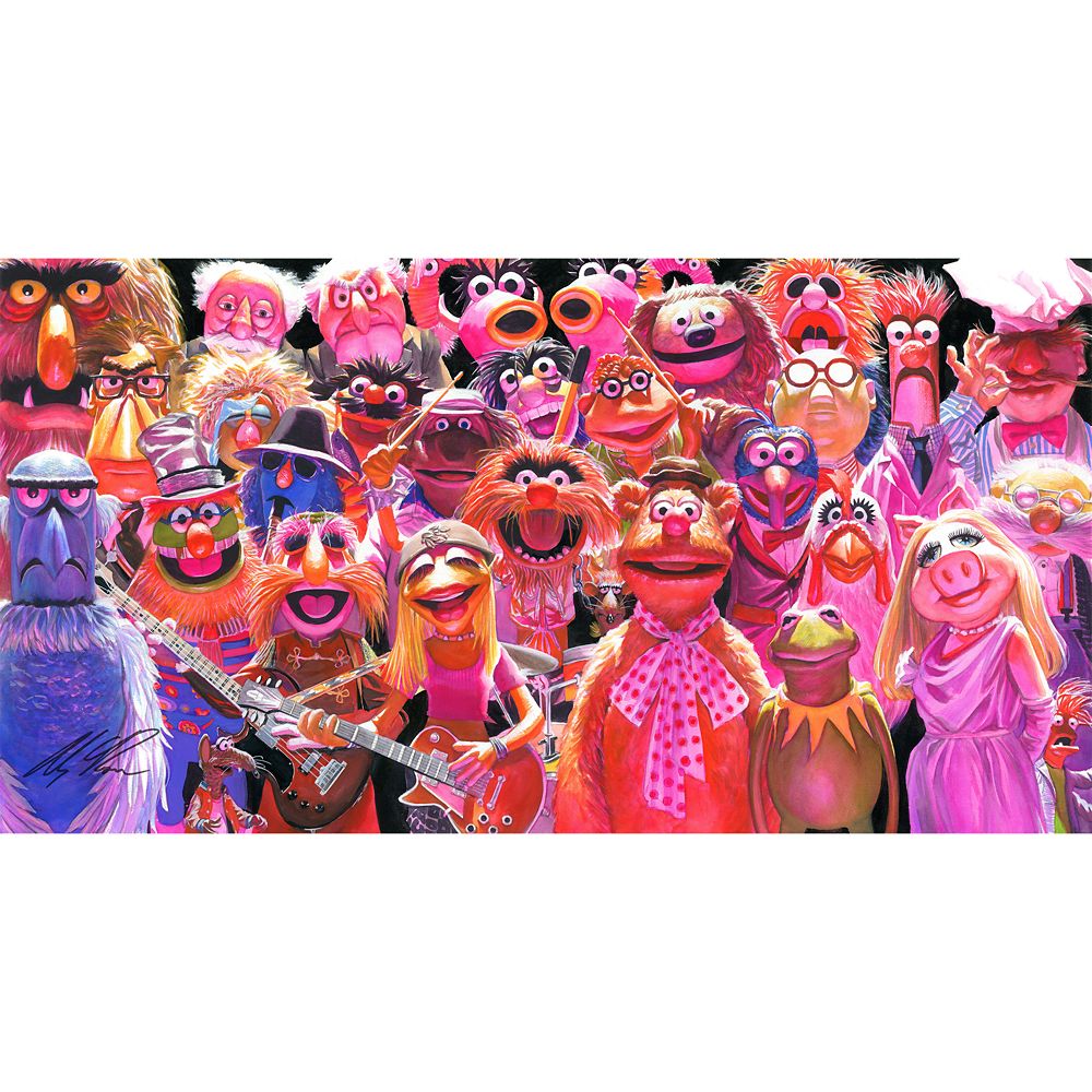 乐天商城 - 【取寄せ】 ディズニー Disney US公式商品 マペットショー Muppet 限定版 限定 キャンバス キャンバスアート 絵画 絵 アート インテリア 壁 装飾 デザイン [並行輸入品] The Muppets ''The Muppet Show'' Gallery Wrapped Canvas by Alex Ross ? Limited Edition グッ
