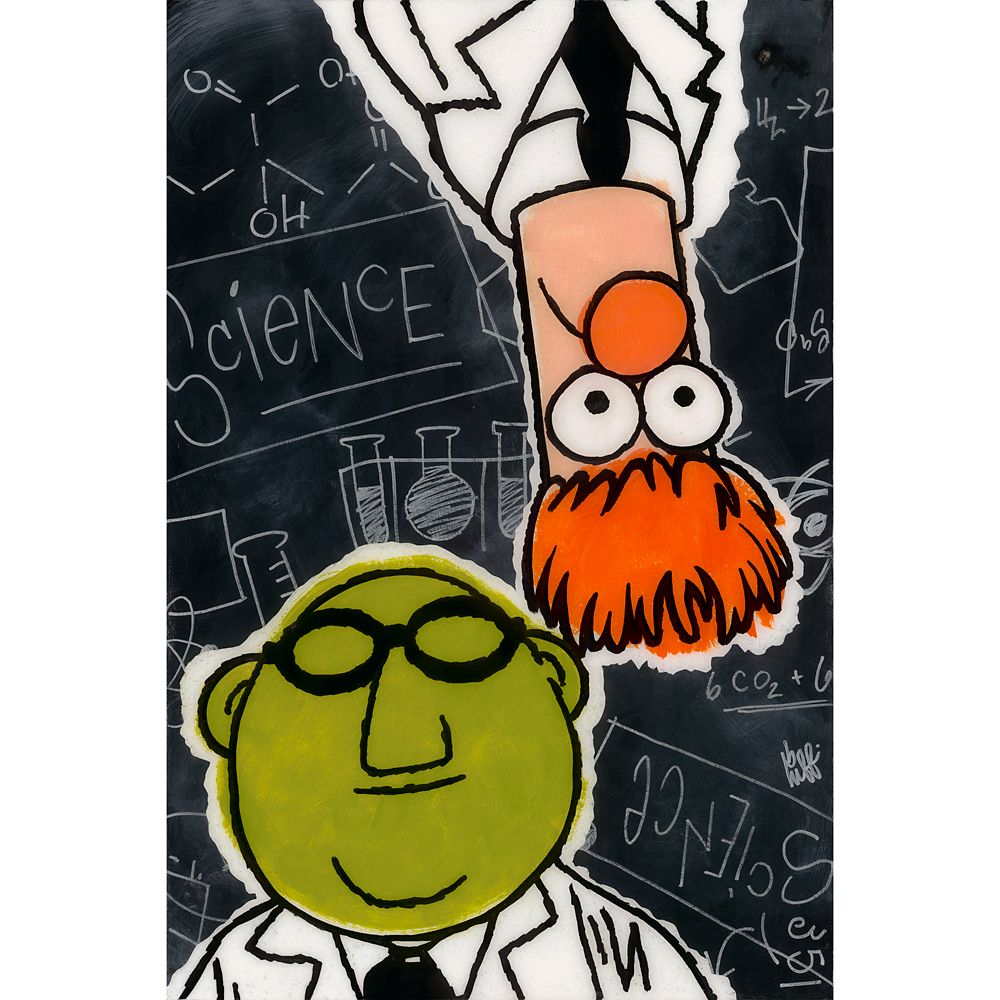 【取寄せ】 ディズニー Disney US公式商品 マペットショー Muppet 限定版 限定 キャンバス サイエンス 科学 キャンバスアート 絵画 絵 アート インテリア 壁 装飾 デザイン [並行輸入品] Beaker and Dr. Bunsen Honeydew ''Science All Around'' Gallery Wrapped Canva