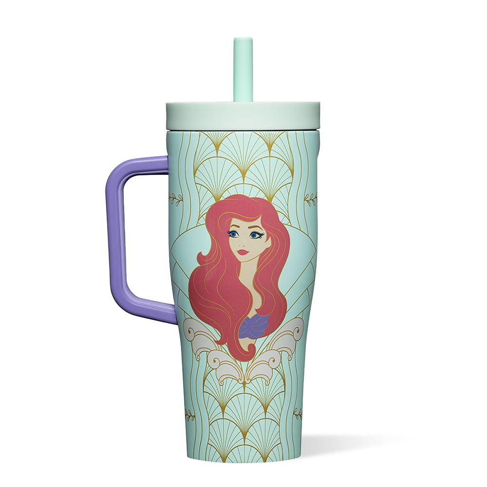 【取寄せ】 ディズニー Disney US公式商品 リトルマーメイド アリエル Ariel プリンセス ストロー カップ コップ 食器 クルーザー 自転車 おもちゃ 玩具 ストロー付き Tシャツ 服 ステンレス製 コークシクル タンブラー [並行輸入品] Ariel Stainless Steel Cruiser C