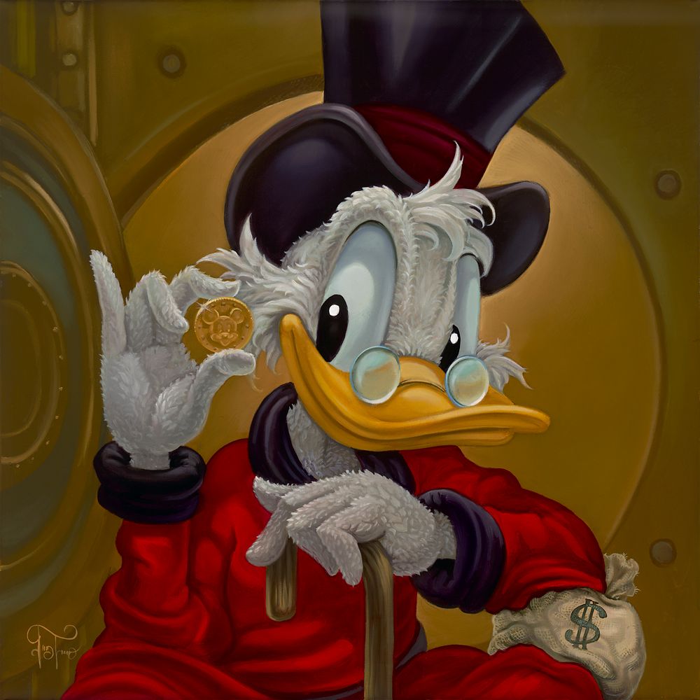 乐天商城 - 【取寄せ】 ディズニー Disney US公式商品 スクルージ マクダック 限定版 限定 スクルージ マクダック キャンバス キャンバスアート 絵画 絵 アート インテリア 壁 装飾 デザイン [並行輸入品] Scrooge McDuck ''Lavish Life'' Gallery Wrapped Canvas by Jared Franco