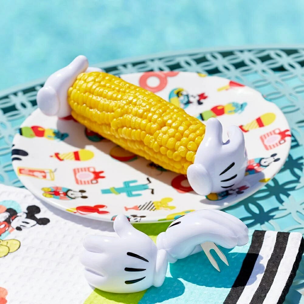Rakuten - 【1-2日以内に発送】 ディズニー Disney US公式商品 ミッキーマウス ミッキー コーンホルダー とうもろこしホルダー 便利グッズ 刺す 食べやすい キッチン用品 BBQ キャンプ [並行輸入品] Mickey Mouse Corn Cob Holders Set Mousewares プレゼント ギフト 誕生日 人気