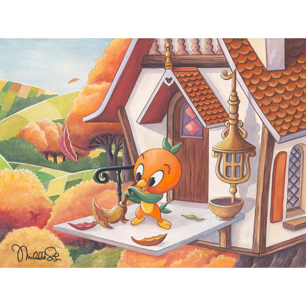 Rakuten - 【取寄せ】 ディズニー Disney US公式商品 オレンジバード サイン バードハウス 鳥 小屋 巣 止まり木 限定版 標識 標示 限定 キャンバス キャンバスアート 絵画 絵 アート インテリア 壁 装飾 デザイン [並行輸入品] Orange Bird ''Orange Bird House'' Gallery Wrappe
