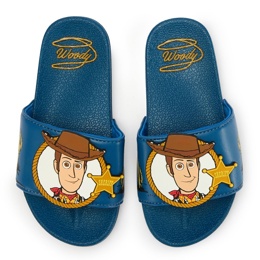 樂天商城 - 【取寄せ】 ディズニー Disney US公式商品 トイストーリー ウッディ カウボーイ 子供 キッズ 女の子 男の子 おもちゃ 玩具 トイ 水着 スイムウェア サンダル ビーサン スリッパ ビーチサンダル 靴 くつ [並行輸入品] Woody Swim Slides for Kids ? Toy Story グッズ