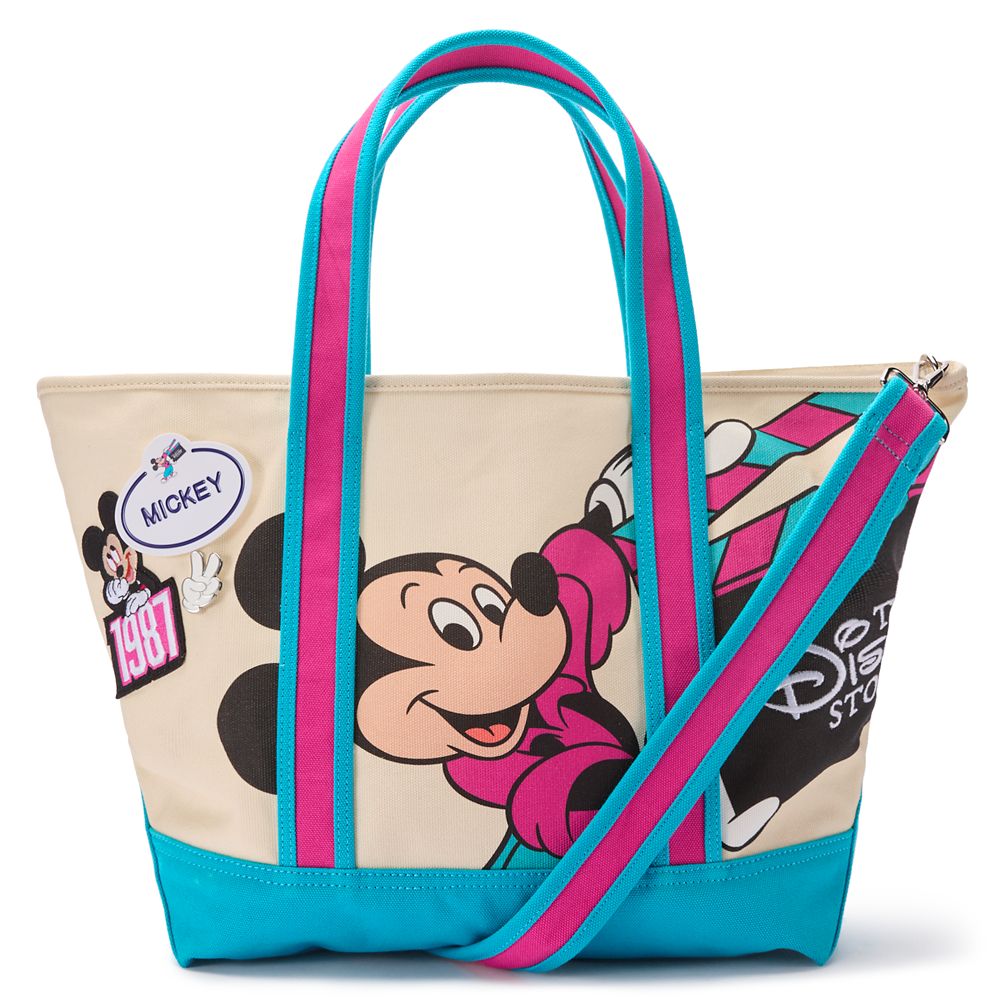 【取寄せ】 ディズニー Disney US公式商品 ミッキーマウス ミッキー ディズニーストア ディズニーストアー トートバッグ バック 鞄 かばん 手提げ 大サイズ キャンバス 並行輸入品 Mickey Mouse Disney Store Est. 1987 Canvas Tote Large Personalized Exc