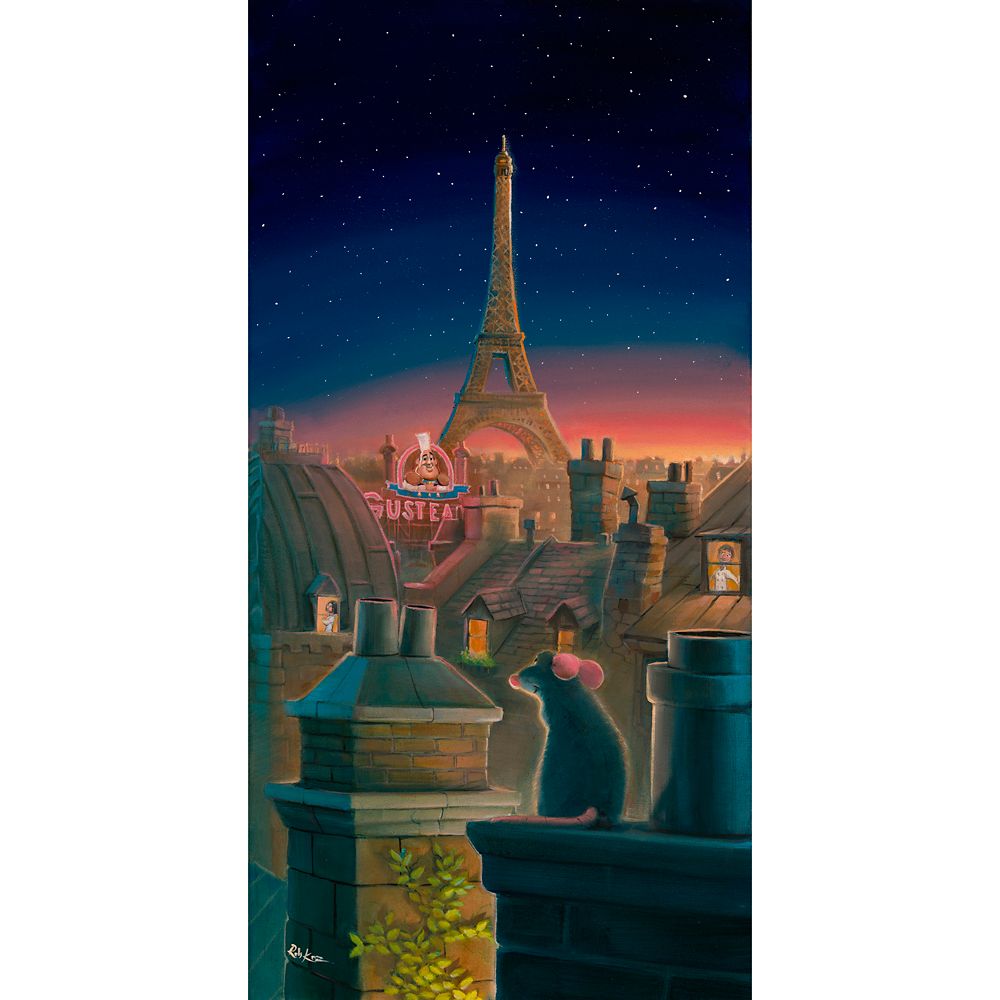 樂天商城 - 【取寄せ】 ディズニー Disney US公式商品 レミーのおいしいレストラン 限定版 限定 75cm 37.5cm キャンバス [並行輸入品] Ratatouille ''A Taste of Paris'' Canvas Artwork by Rob Kaz ? 30'' x 15'' ? Limited Edition グッズ ストア プレゼント ギフト 誕生日 人