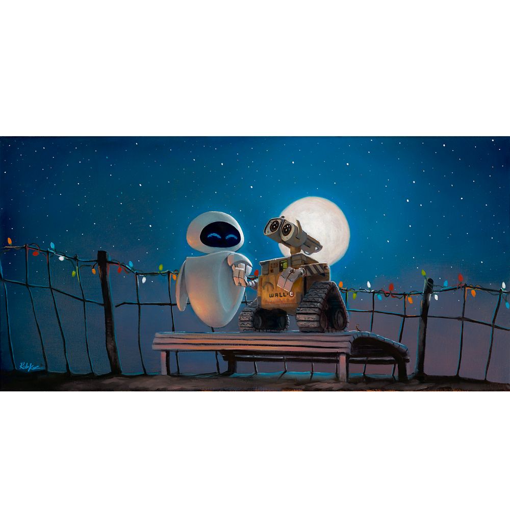 乐天商城 - 【取寄せ】 ディズニー Disney US公式商品 ウォーリー WALL-E サイン 限定版 標識 標示 限定 キャンバス キャンバスアート 絵画 絵 アート インテリア 壁 装飾 デザイン [並行輸入品] WALL?E ''It Only Takes a Moment'' Gallery Wrapped Canvas by Rob Kaz ? Signed
