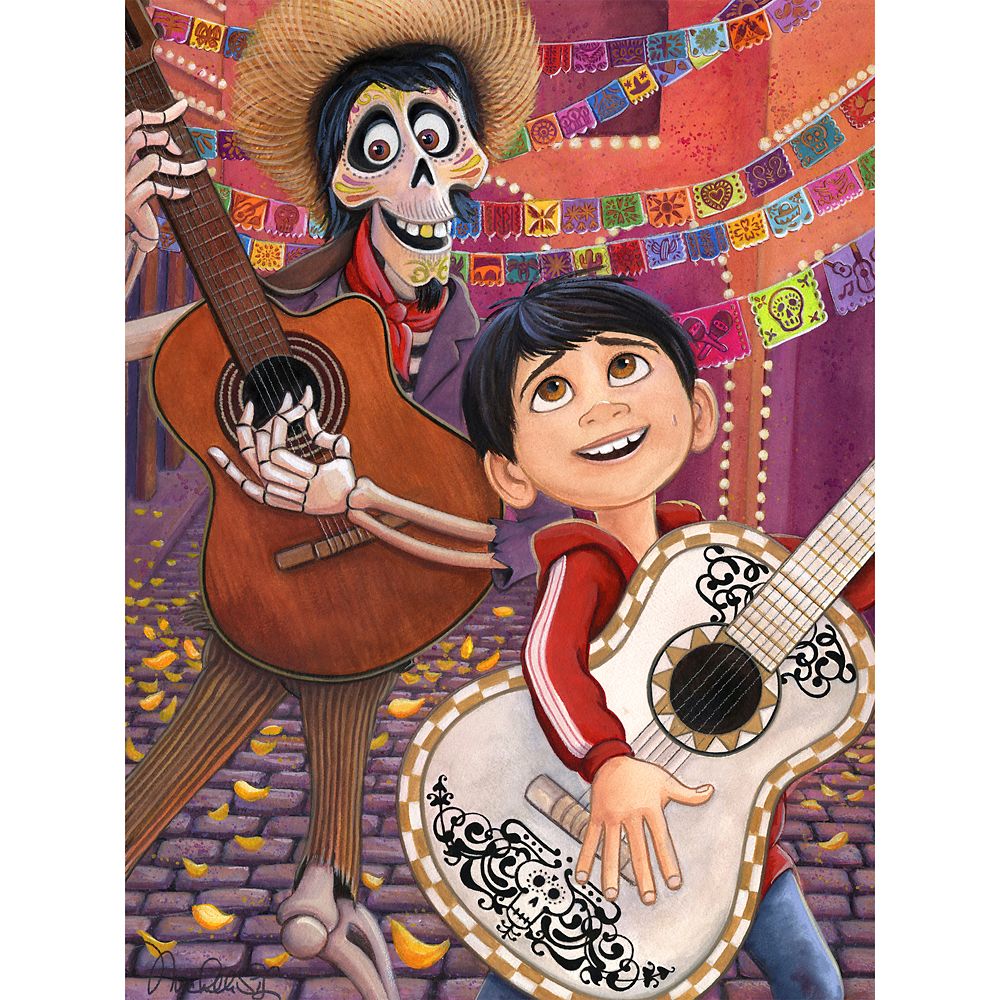Rakuten - 【取寄せ】 ディズニー Disney US公式商品 リメンバーミー ココ Coco ピクサー リメンバミー ソウルフルワールド 限定版 限定 ミュージック キャンバス キャンバスアート 絵画 絵 アート インテリア 壁 装飾 デザイン [並行輸入品] Coco ''Music in My Soul'' Gallery