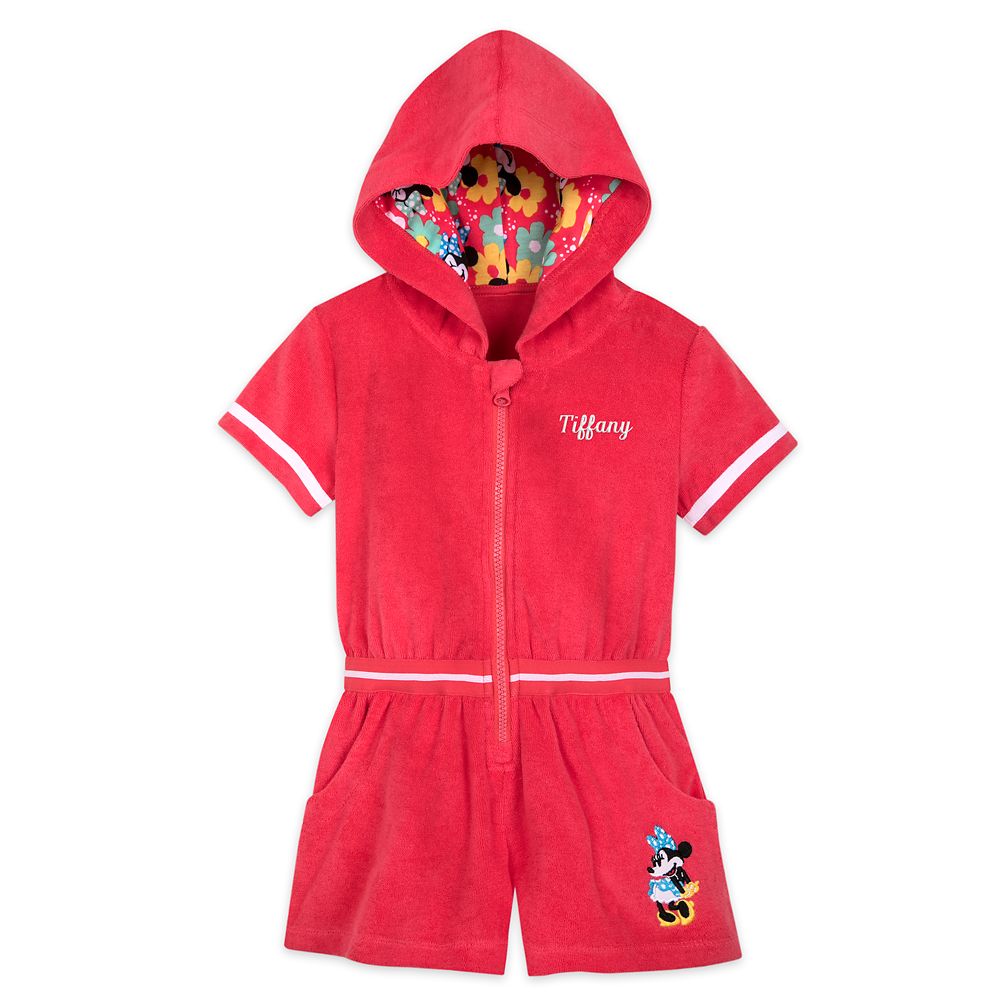 【取寄せ】 ディズニー Disney US公式商品 ミニーマウス ミニー カバーアップ 水着 に 服 女の子用 子供用 女の子 ガールズ 子供 [並行輸入品] Minnie Mouse Red Cover-Up for Girls ? Personalized グッズ ストア プレゼント ギフト クリスマス 誕生日 人気