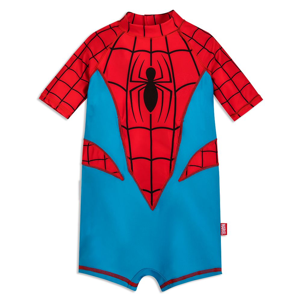 【取寄せ】 ディズニー Disney US公式商品 スパイダーマン 水着 スイムウェア ラッシュガード シャツ 服 男の子用 子供 男の子 ボーイズ [並行輸入品] Spider-Man Adaptive Rash Guard Swimsuit for Boys グッズ ストア プレゼント ギフト クリスマス 誕生日 人気