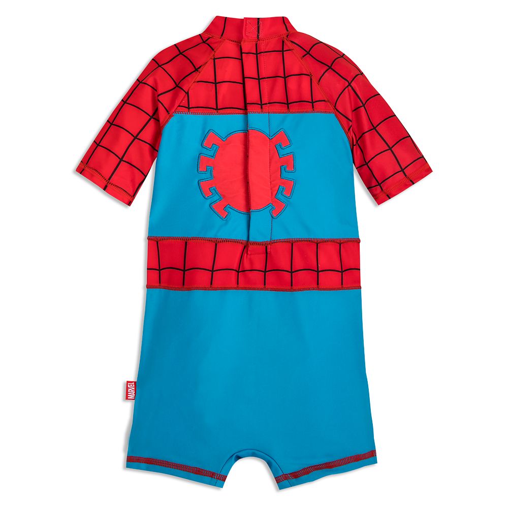 【取寄せ】 ディズニー Disney US公式商品 スパイダーマン 水着 スイムウェア ラッシュガード シャツ 服 男の子用 子供 男の子 ボーイズ [並行輸入品] Spider-Man Adaptive Rash Guard Swimsuit for Boys グッズ ストア プレゼント ギフト クリスマス 誕生日 人気