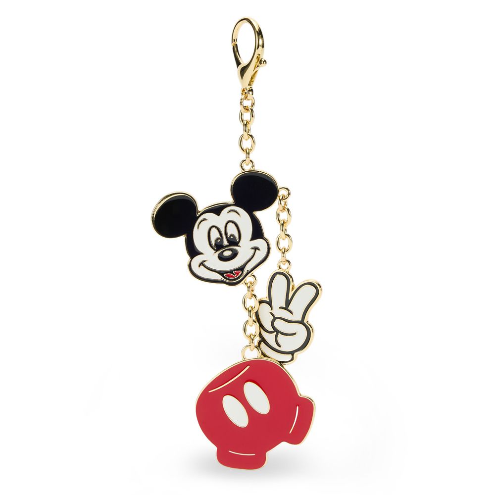樂天商城 - 【取寄せ】 ディズニー Disney US公式商品 ミッキーマウス ミッキー サイン チャーム 飾り ジュエリー アクセサリー バッグ バック 鞄 かばん キーホルダー [並行輸入品] Mickey Mouse Peace Sign Bag Charm グッズ ストア プレゼント ギフト 誕生日 人気