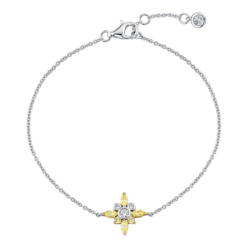 Rakuten - 【取寄せ】 ディズニー Disney US公式商品 ミッキーマウス ミッキー ブレスレット ジュエリー アクセサリー クリスル CRISLU [並行輸入品] Mickey Mouse Icon Star Bracelet by CRISLU グッズ ストア プレゼント ギフト 誕生日 人気