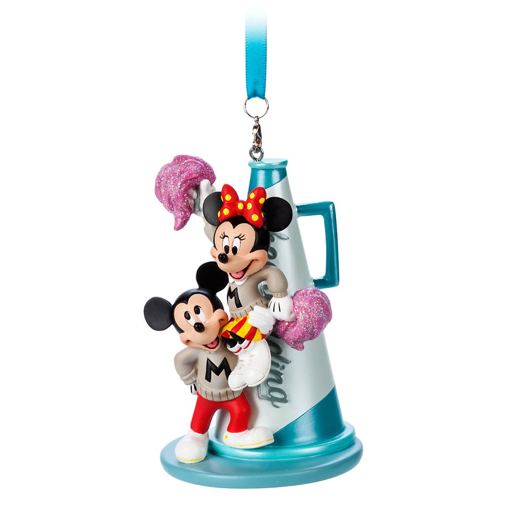 【取寄せ】 ディズニー Disney US公式商品 ミッキーマウス ミッキー ミニーマウス ミニー オーナメント クリスマスツリー 飾り デコレーション リード 紐 ひも [並行輸入品] Mickey and Minnie Mouse Cheerleading Ornament グッズ ストア プレゼント ギフト クリスマス 誕生