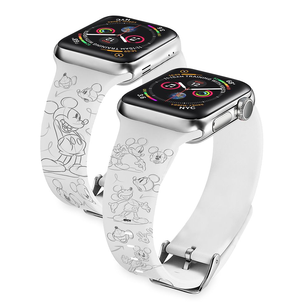 【あす楽】 ディズニー Disney US公式商品 ミッキーマウス ミッキー スマートウォッチ アップルウォッチ バンド apple watch iphone 腕時計 時計 [並行輸入品] Mickey Mouse Sketch Art Smart Watch Band グッズ ストア プレゼント ギフト クリスマス 誕生日 人気