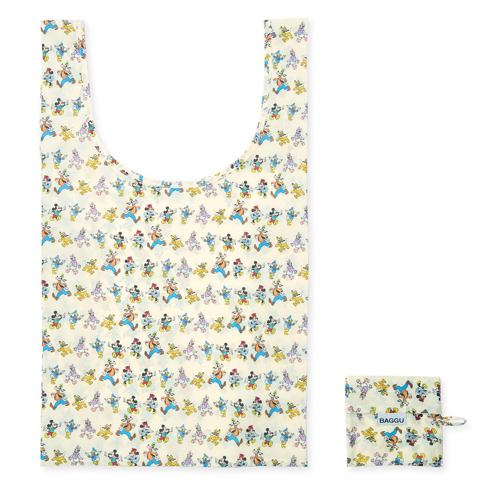 Rakuten - 【取寄せ】 ディズニー Disney US公式商品 ミッキーマウス ミッキー トートバッグ バック 鞄 かばん 手提げ バッグ リサイクル [並行輸入品] Mickey Mouse and Friends Reusable Tote Bag by Baggu グッズ ストア プレゼント ギフト 誕生日 人気