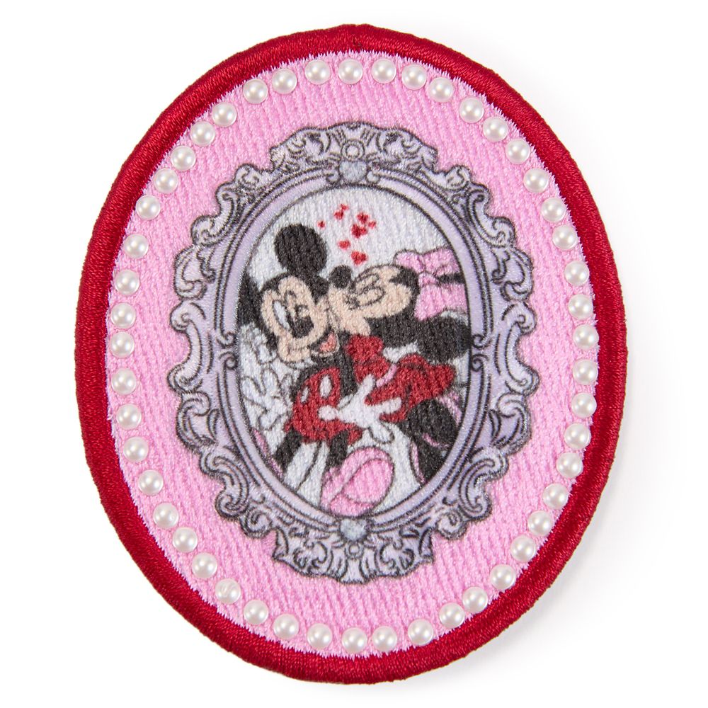 Rakuten - 【取寄せ】 ディズニー Disney US公式商品 ミッキーマウス ミッキー ミニーマウス ミニー バレンタイン パッチ アップリケ ワッペン [並行輸入品] Mickey and Minnie Mouse Valentine's Day Portrait Patch by Stoney Clover Lane グッズ ストア プレゼント ギフト 誕