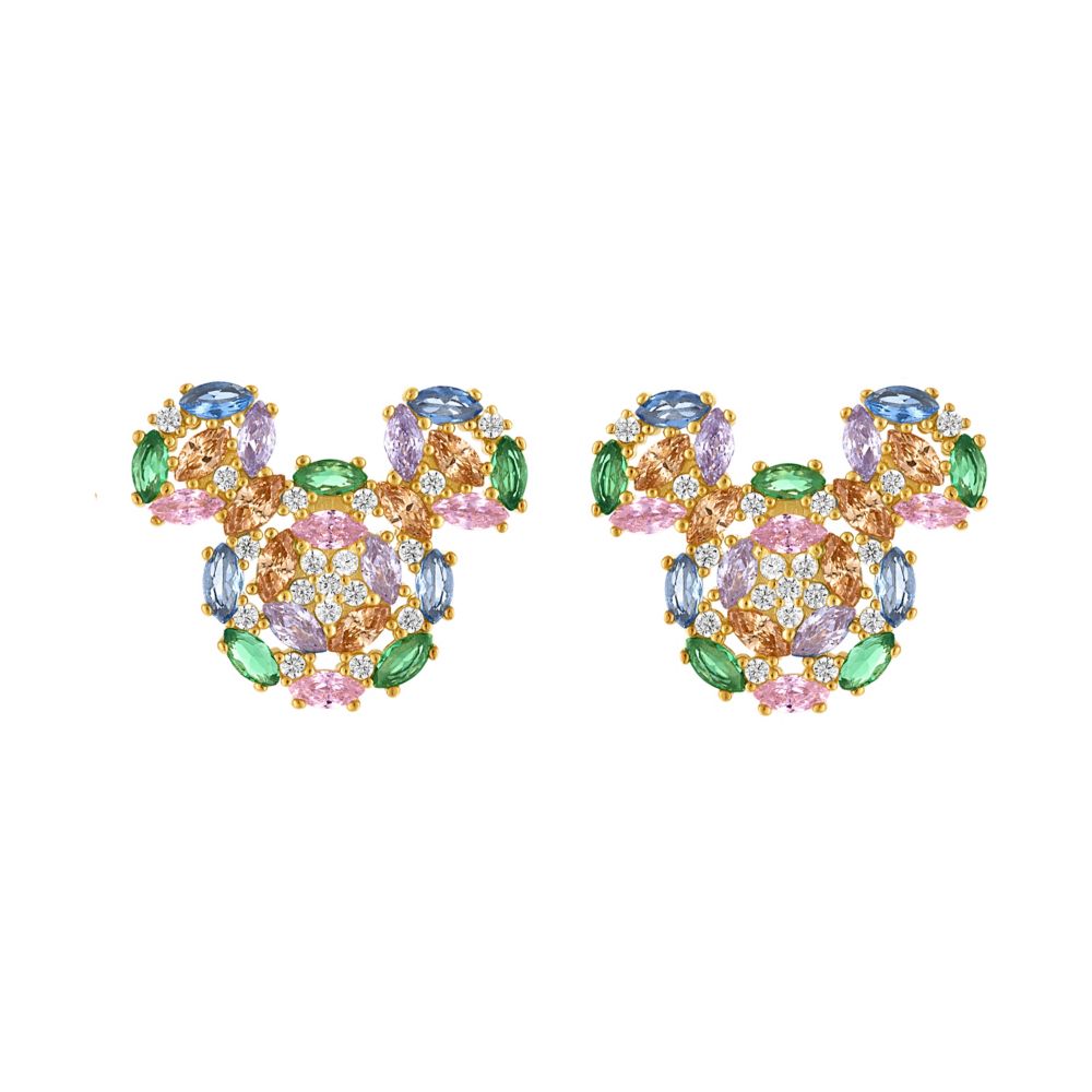 Rakuten - 【取寄せ】 ディズニー Disney US公式商品 ミッキーマウス ミッキー ピアス ジュエリー アクセサリー レベッカフック [並行輸入品] Mickey Mouse Multi-Color Icon Stud Earrings by Rebecca Hook グッズ ストア プレゼント ギフト 誕生日 人気