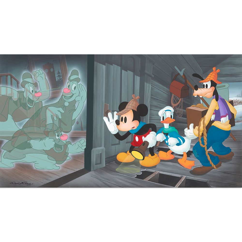 Rakuten - 【取寄せ】 ディズニー Disney US公式商品 ミッキーマウス ミッキー 限定版 限定 キャンバス [並行輸入品] Mickey Mouse and Friends ''Lonesome Ghosts'' Canvas Artwork by Don ''Ducky'' Williams ? Limited Edition グッズ ストア プレゼント ギフト 誕生日 人気