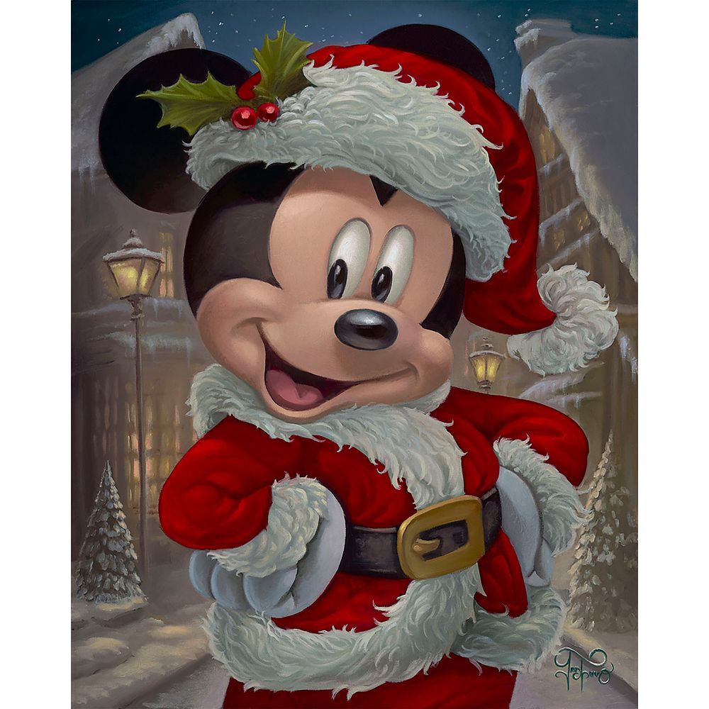 乐天商城 - 【取寄せ】 ディズニー Disney US公式商品 ミッキーマウス ミッキー 限定版 限定 キャンバス キャンバスアート 絵画 絵 アート インテリア 壁 装飾 デザイン [並行輸入品] Mickey Mouse ''Merry Mickey'' Gallery Wrapped Canvas by Jared Franco ? Limited Edition