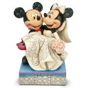 【取寄せ】 ディズニー Disney US公式商品 ミッキーマウス ミッキー ミニーマウス ミニー 置物 フィギュア ジムショア 人形 おもちゃ [並行輸入品] Mickey and Minnie Mouse ''Congratulations!'' Figure by Jim Shore グッズ ストア プレゼント ギフト クリスマス 誕生日 人