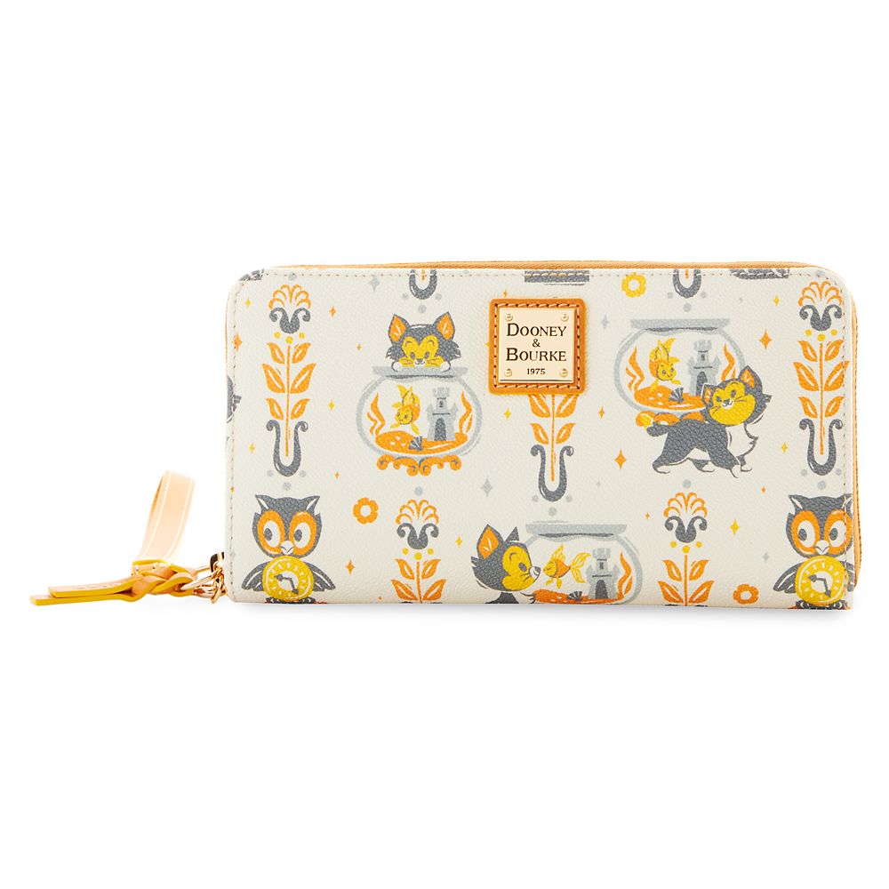 【取寄せ】 ディズニー Disney US公式商品 ピノキオ ドゥニーバーク Dooney & Bourke フィガロ ミニーマウス ミニー クレオ 金魚 リスレット ハンドバッグ 鞄 バック 財布 ウォレット さいふ バッグ かばん 袋 [並行輸入品] Figaro and Cleo Wristlet Wallet ? Pinocchio グのサムネイル