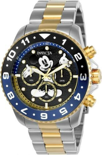 【取寄せ】 ディズニー Disney 腕時計 ステンレス製 メンズ 大人 男性用 [並行輸入品] Invicta Men's Chronograph Stainless Steel Two Tone Quartz Watch 24954 クリスマス 誕生日 プレゼント ギフト