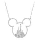 y񂹁z fBYj[ Disney USi ~bL[}EX ~bL[ t@^W[h Fantasyland lbNX WG[ ANZT[  LbX xbJtbN [sAi] Mickey Mouse Icon Castle Necklace by Rebecca Hook ObY XgA v[g Mtg