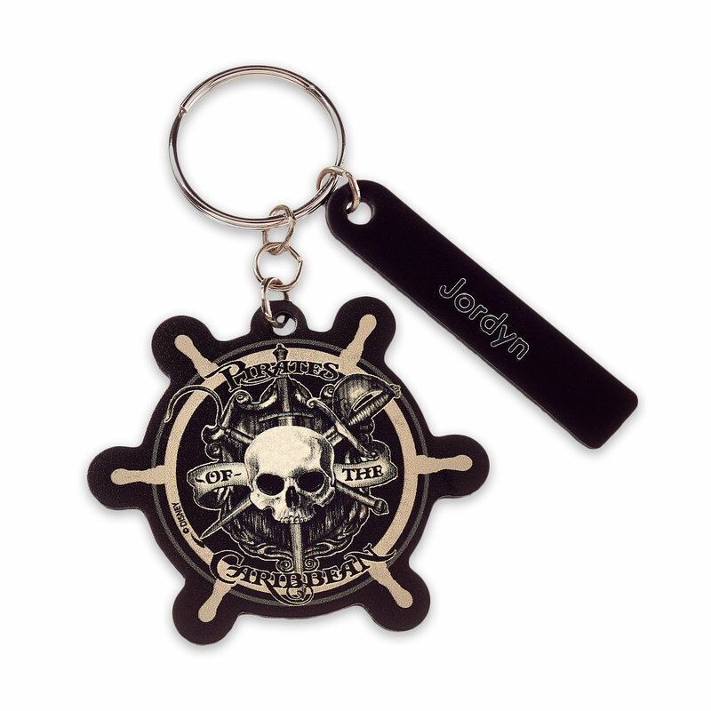 楽天ビーマジカル楽天市場店【取寄せ】 ディズニー Disney US公式商品 パイレーツオブカリビアン パイレーツ 海賊 キーチェーン アクセサリー キーホルダー [並行輸入品] Pirates of the Caribbean Ship's Wheel Leather Keychain - Personalizable グッズ ストア プレゼント ギフト 誕生日 人気 ク