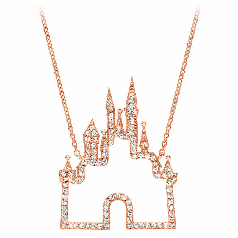 楽天ビーマジカル楽天市場店【取寄せ】 ディズニー Disney US公式商品 ファンタジーランド Fantasyland ネックレス ジュエリー アクセサリー ローズ ゴールド 城 キャッスル [並行輸入品] Castle Necklace by CRISLU - Rose Gold グッズ ストア プレゼント ギフト 誕生日 人気 クリスマス 誕生日 プ