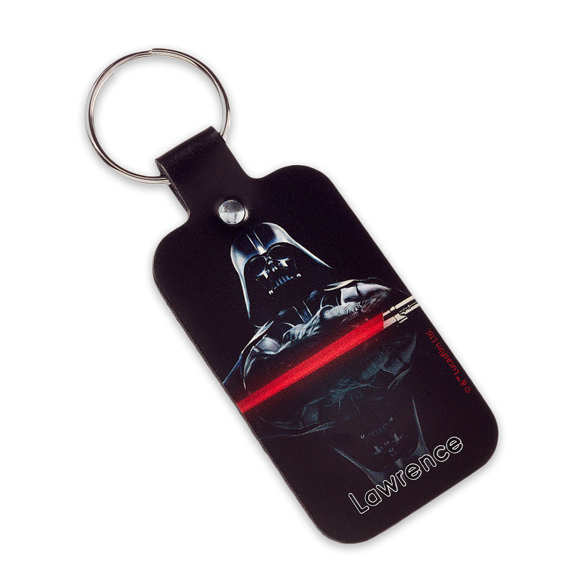  ディズニー Disney US公式商品 ダースベイダー スターウォーズ ダースベーダー キーチェーン アクセサリー キーホルダー  Darth Vader Leather Keychain - Star Wars Personalizable グッズ ストア プレゼント ギフト 誕生日 人気 クリスマス 誕