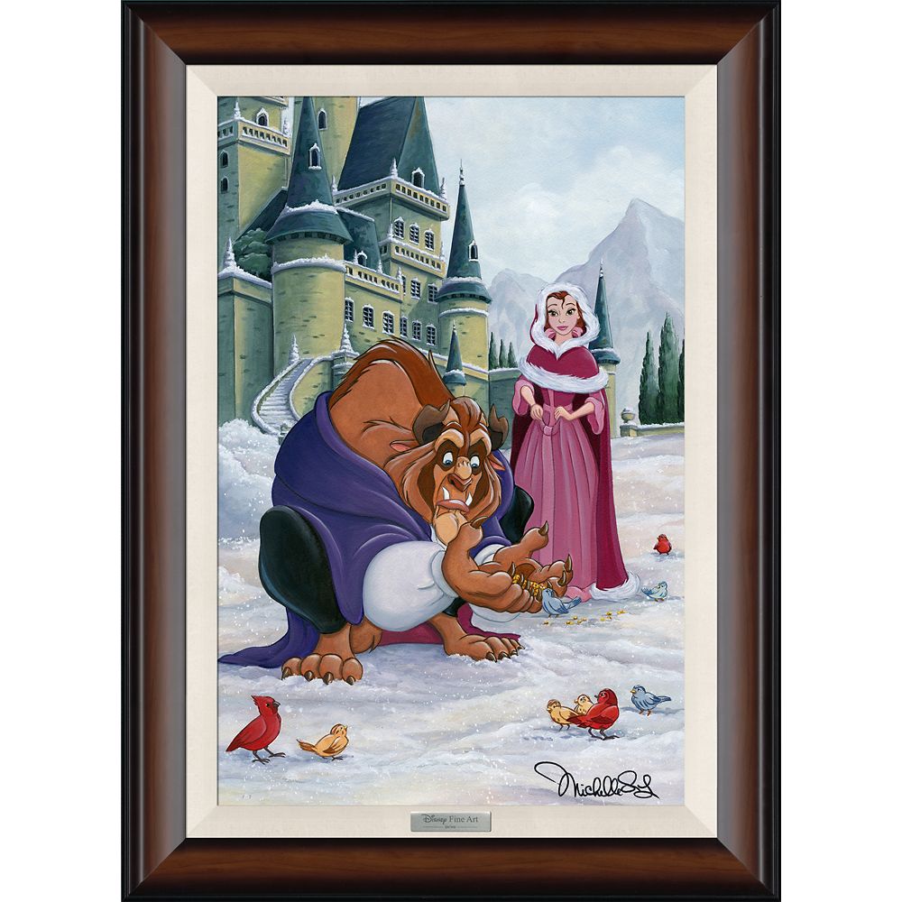 ڼ󤻡 ǥˡ Disney US  ٥ ץ󥻥    Х ե졼դ դ [¹͢] Beauty and the Beast ''Gentle Beast'' by Michelle St.Laurent Framed Canvas Artwork ? Limited Edition å ȥ ץ쥼
