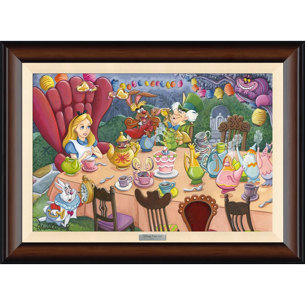 ڼ󤻡 ǥˡ Disney US ꥹ դιΥꥹ   Х ե졼դ դ [¹͢] Alice in Wonderland ''Tea Time Wonderland'' by Michelle St.Laurent Framed Canvas Artwork ? Limited Edition å ȥ ץ쥼