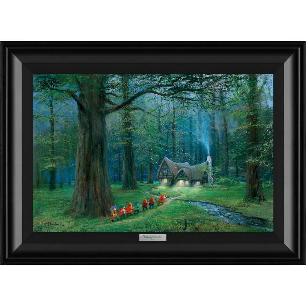 ڼ󤻡 ǥˡ Disney US ɱ 7ͤξͤ ץ󥻥   Х ե졼դ դ [¹͢] Snow White and the Seven Dwarfs ''Off to Home We Go'' by Peter Ellenshaw Framed Canvas Artwork ? Limited Edition å ȥ