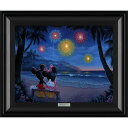 【取寄せ】 ディズニー Disney US公式商品 ミッキーマウス ミッキー ミニーマウス ミニー 限定版 ティムロジャーソン 限定 キャンバス フレーム付き 額付き [並行輸入品] Mickey and Minnie Mouse ''Evening Fireworks on the Beach'' by Tim Rogerson Framed Canvas Artwork