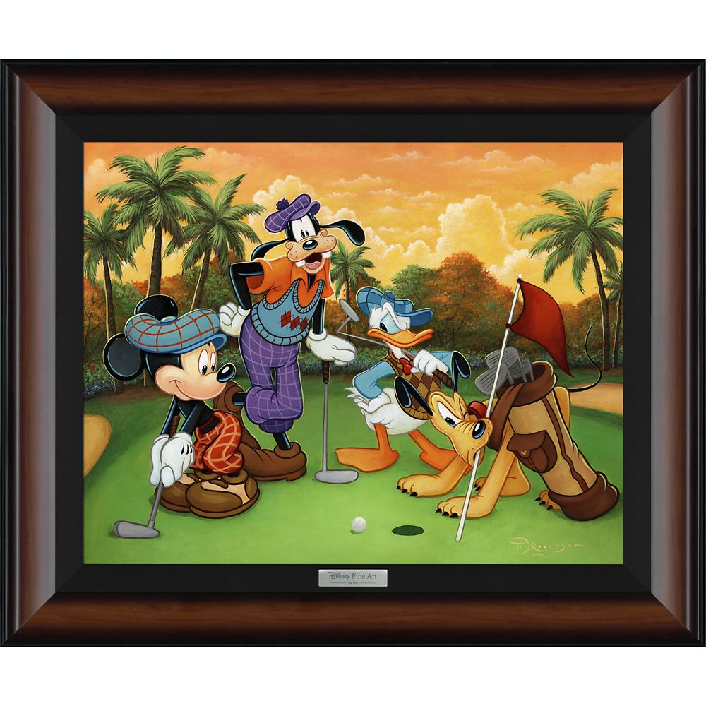 ڼ󤻡 ǥˡ Disney US ߥåޥ ߥå  ƥ㡼  Х ե졼դ դ [¹͢] Mickey Mouse and Friends ''Fabulous Foursome'' by Tim Rogerson Framed Canvas Artwork ? Limited Edition å 